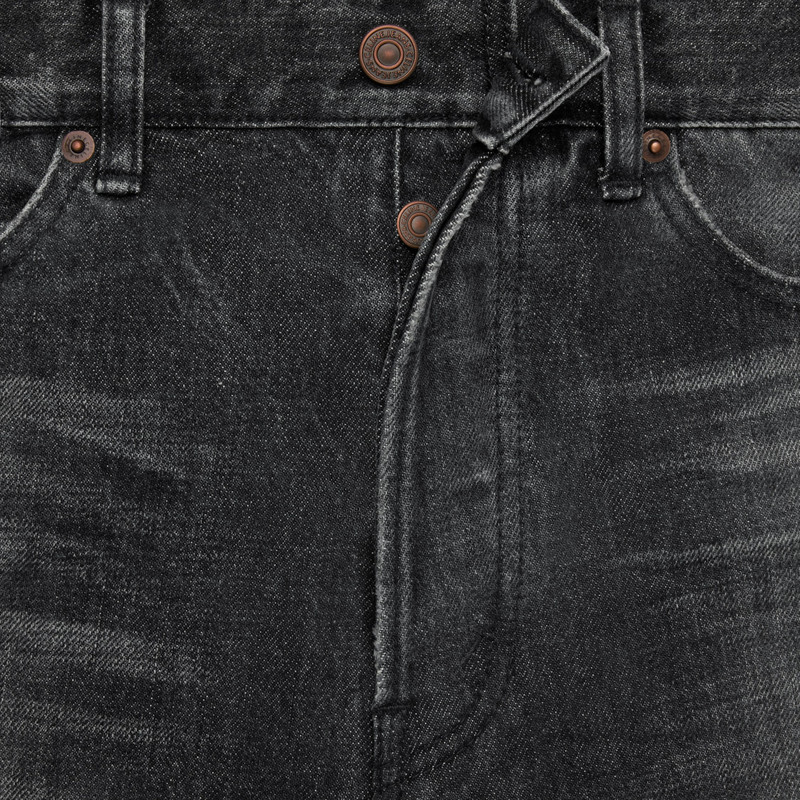 wesley jeans in black ice rinse wash denim 4