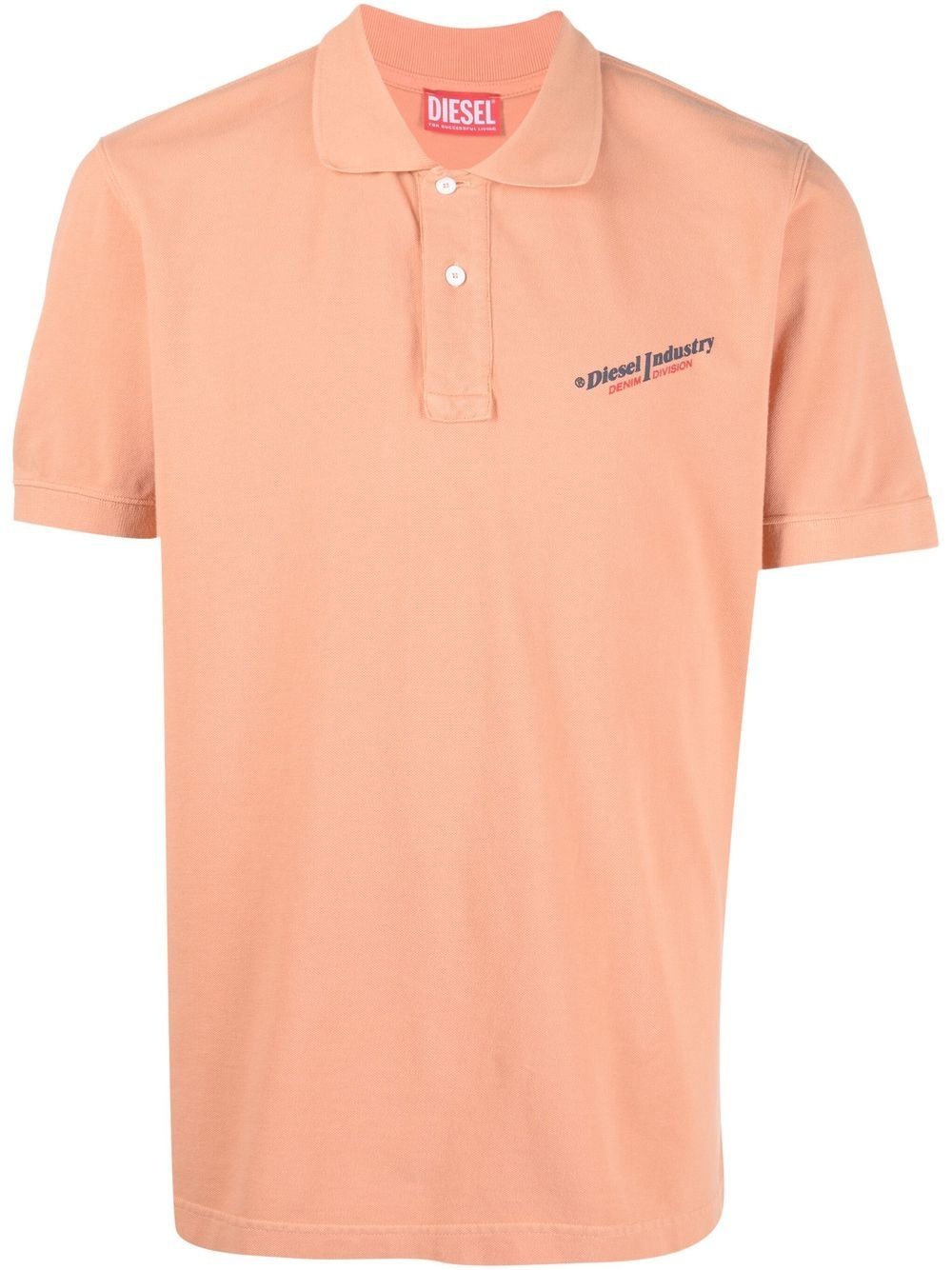 logo-print short-sleeved polo shirt - 1