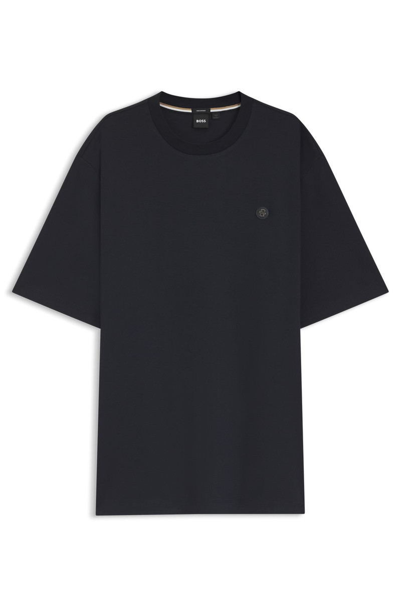 REGULAR-FIT T-SHIRT IN MERCERIZED INTERLOCK COTTON 1