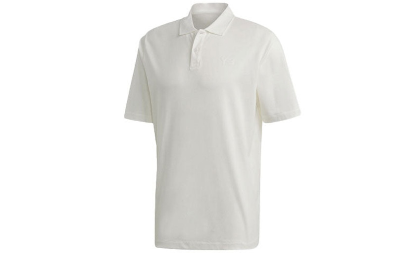 Y-3 Men's Y-3 Solid Color Logo Polo Shirt White FN3356 outlook