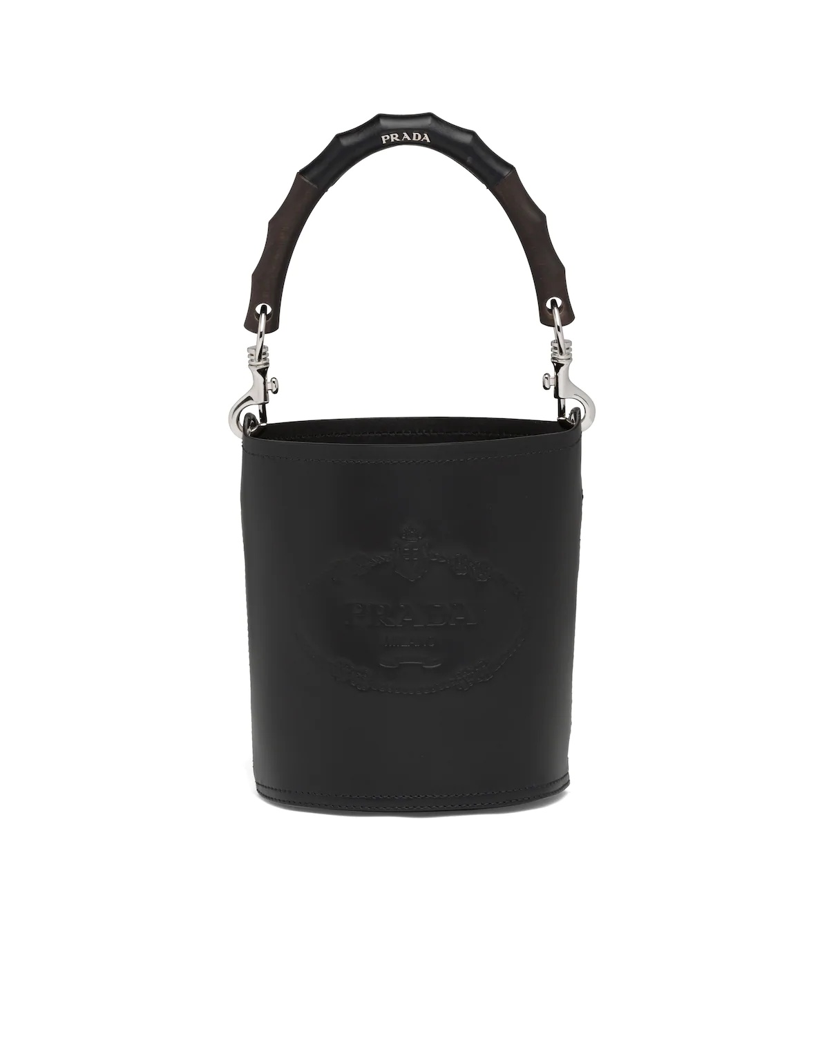 Leather Prada Tambour Bucket Bag - 1