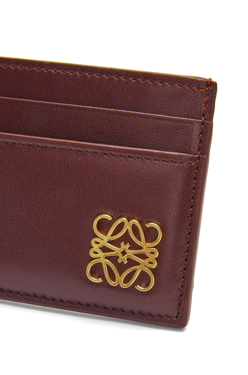 Puffer Anagram plain cardholder in shiny nappa calfskin 4