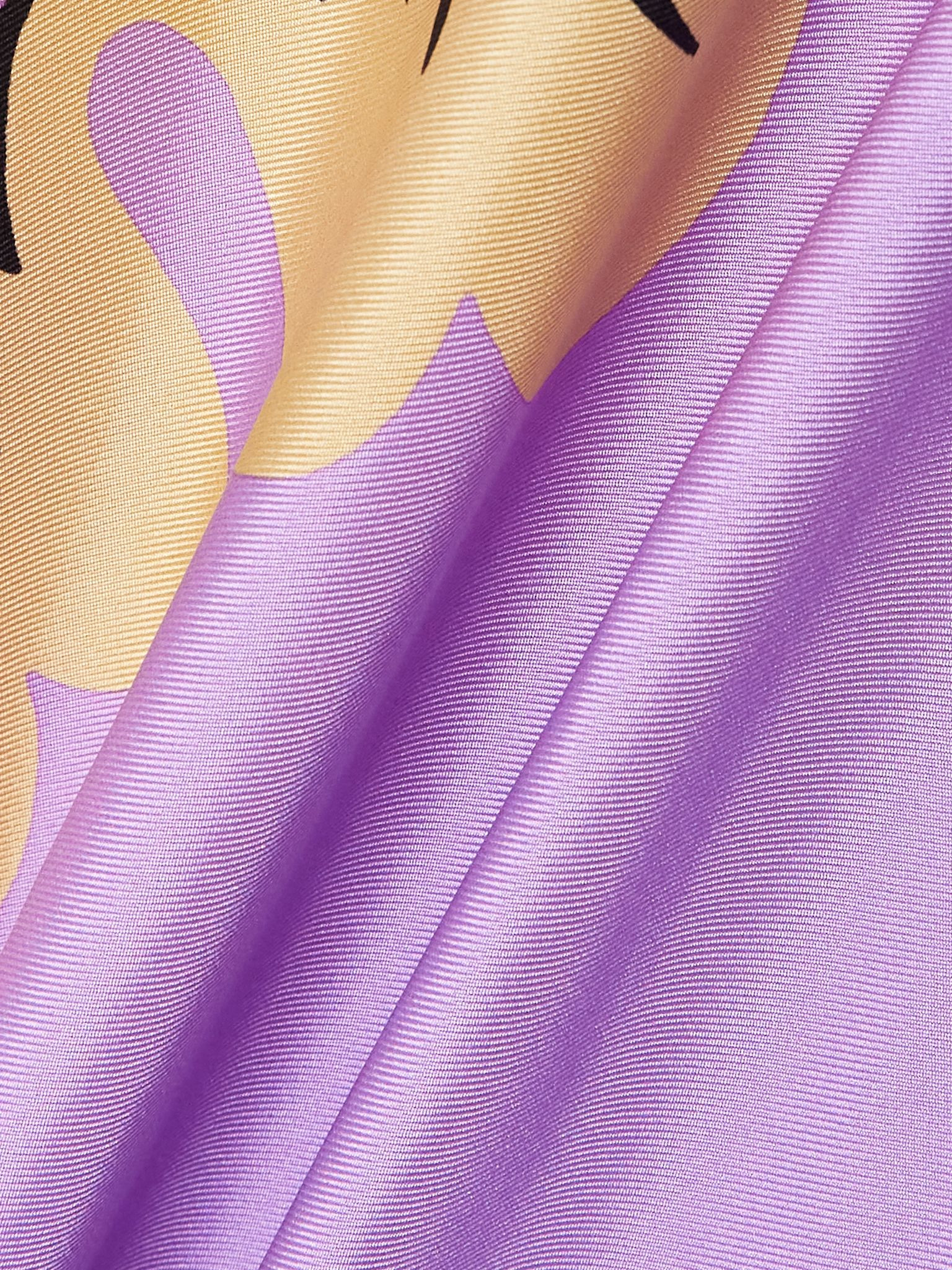 Icon Magnifico belted printed silk-twill mini dress Purple - 4