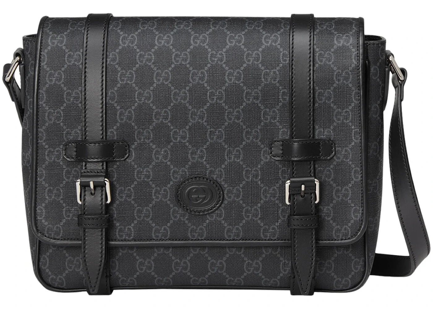 Gucci Messenger Bag GG Supreme Canvas Black/Grey - 1