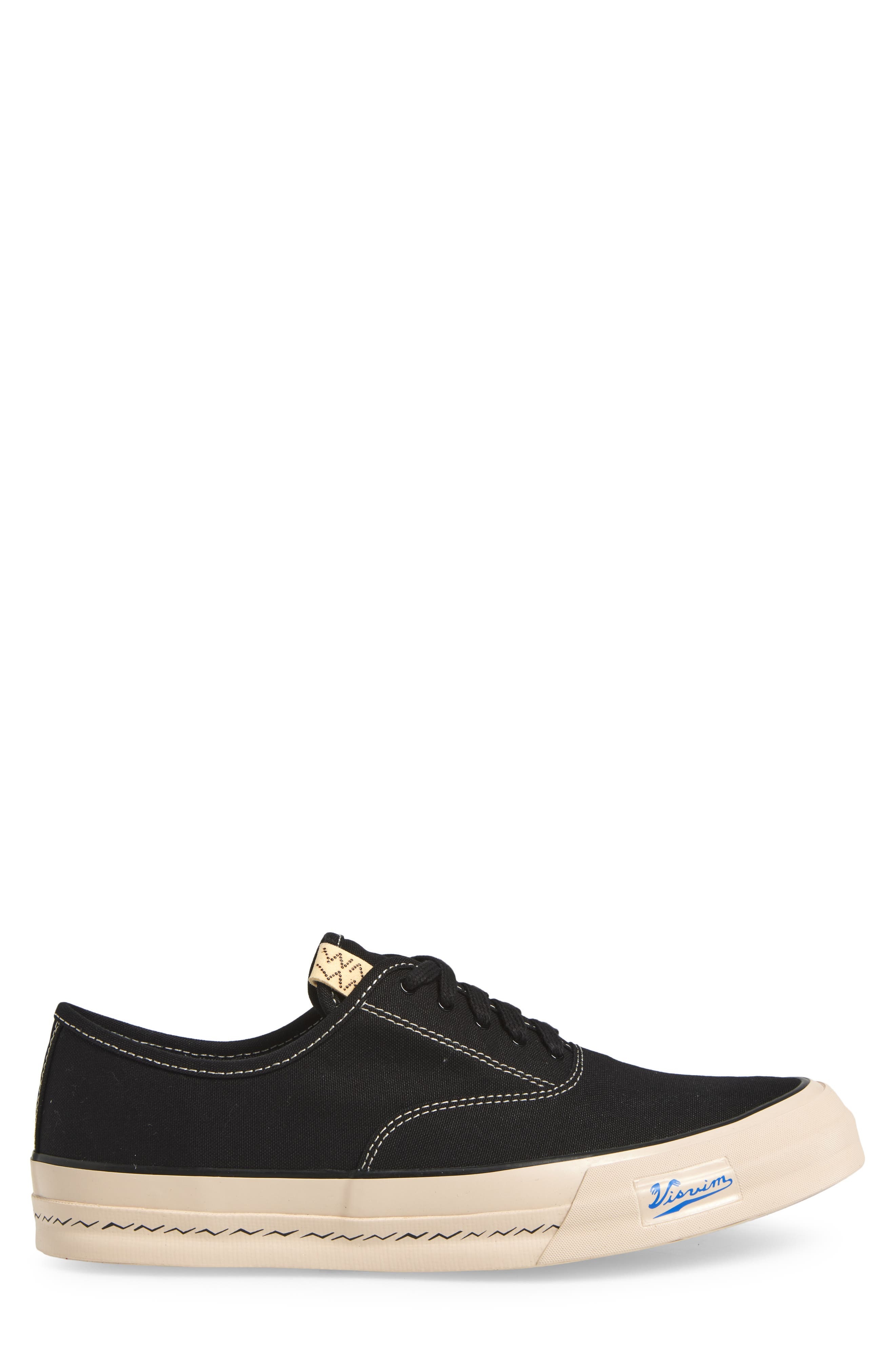 VISVIM Logan Lo Sipe Deck Shoe in Black at Nordstrom - 3