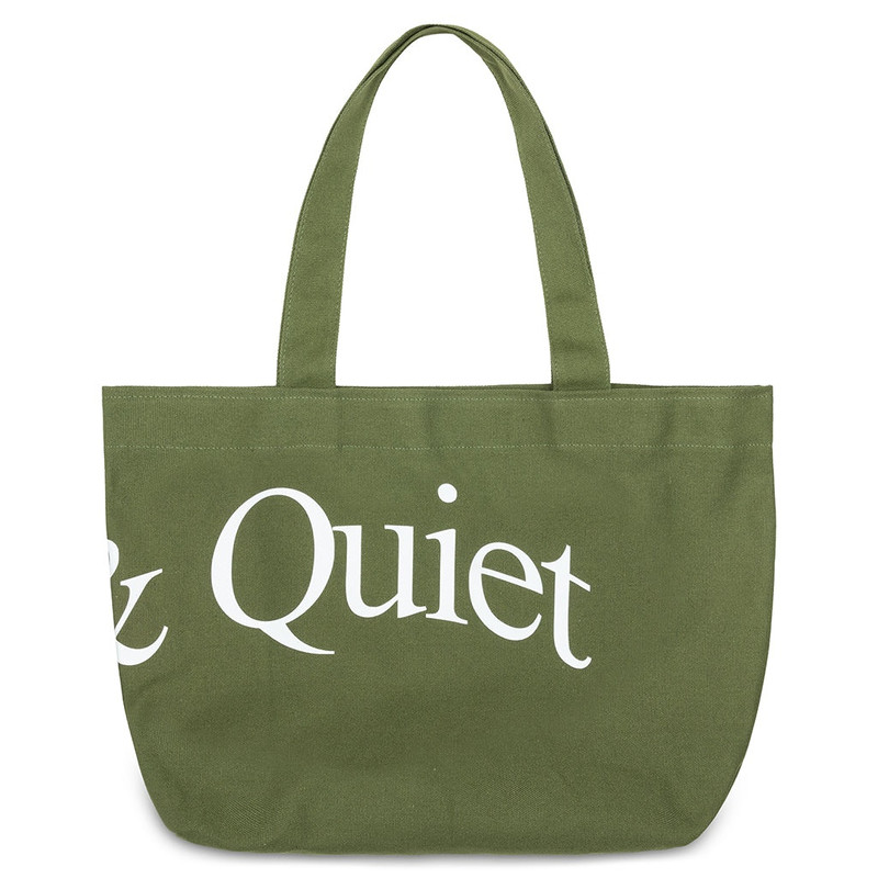 Museum of Peace & Quiet WORDMARK TOTE BAG - OLIVE outlook