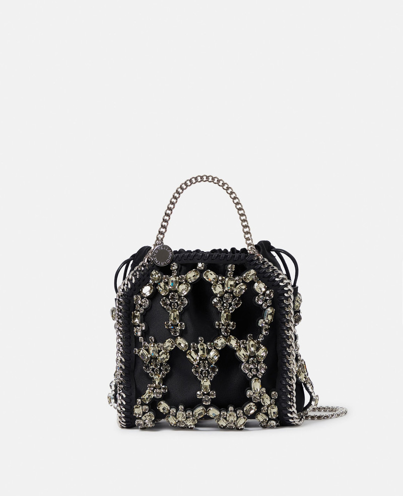 Falabella Tiny Crystal Cage Tote Bag 1