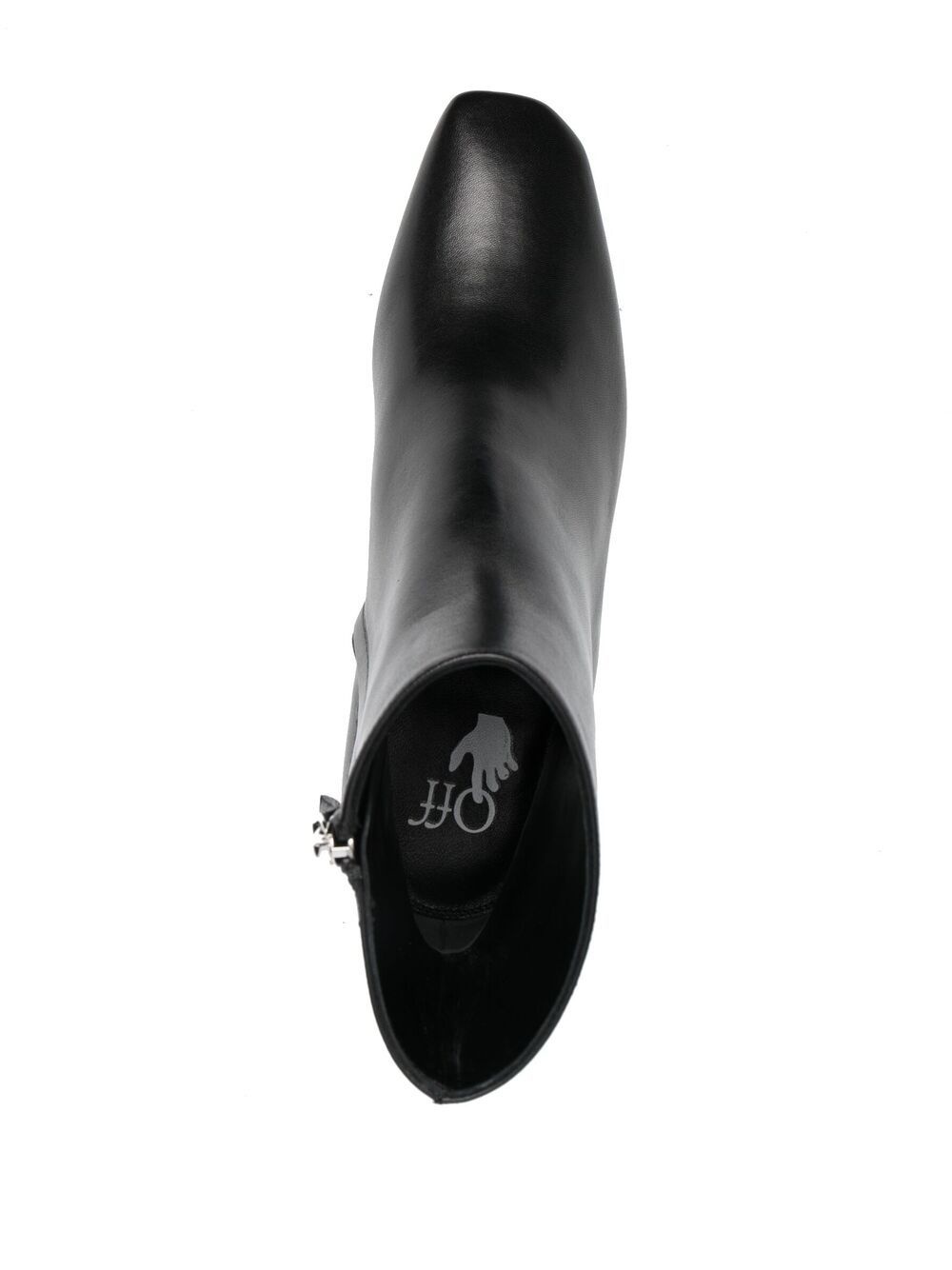 metallic-heel ankle boots - 4