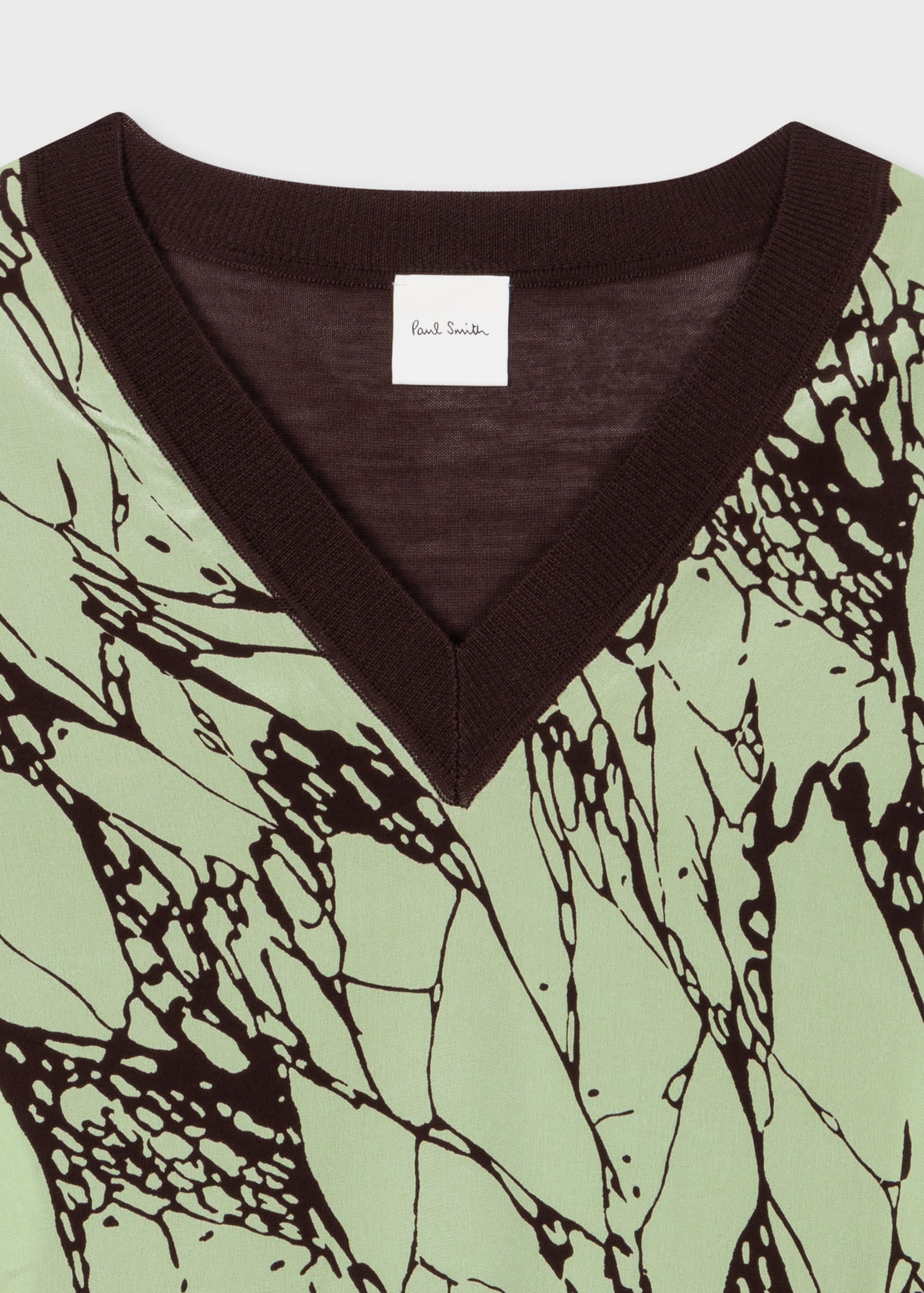 'Assembled Stripe' V Neck Sweater - 2