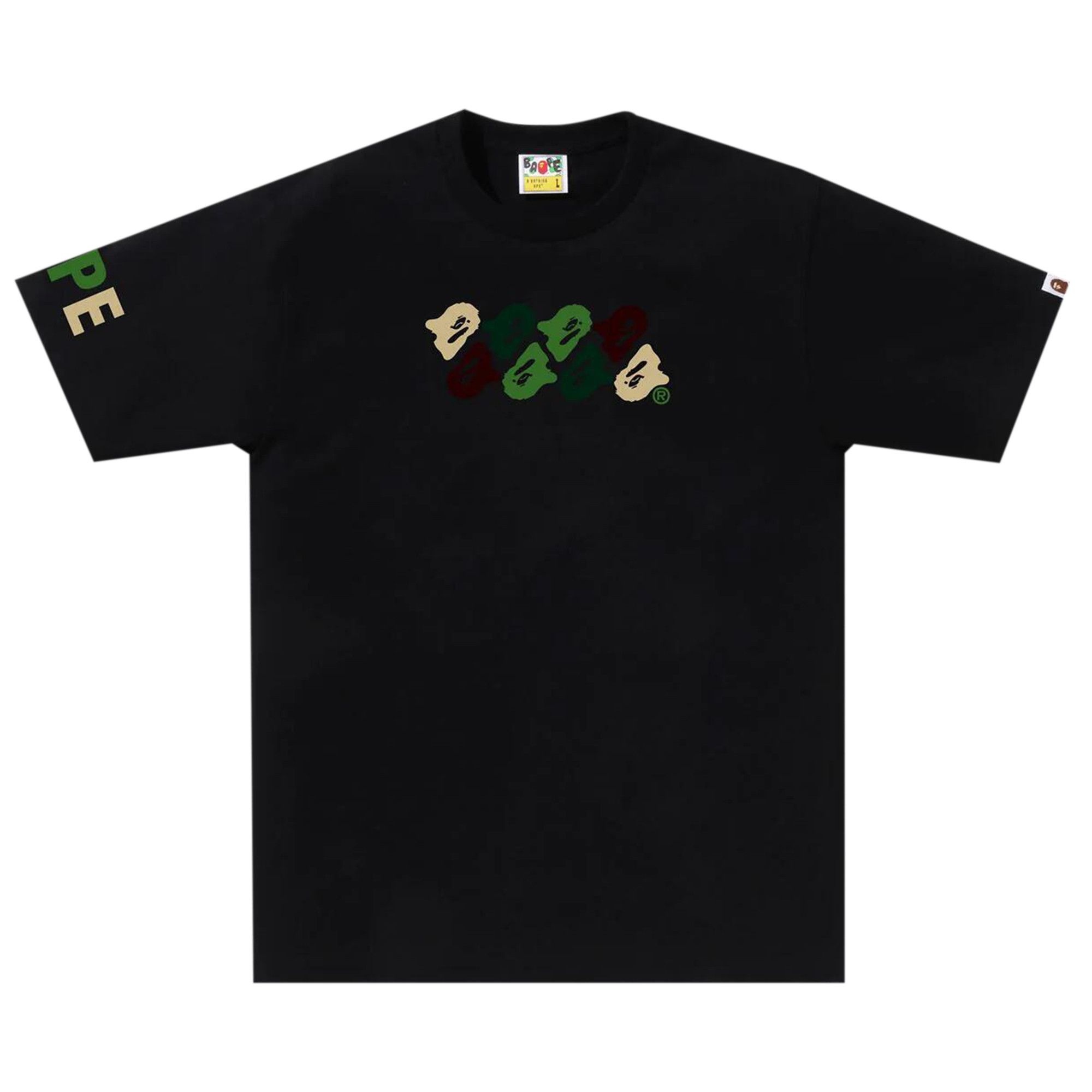 BAPE ABC Camo Tee 'Black/Green' - 1