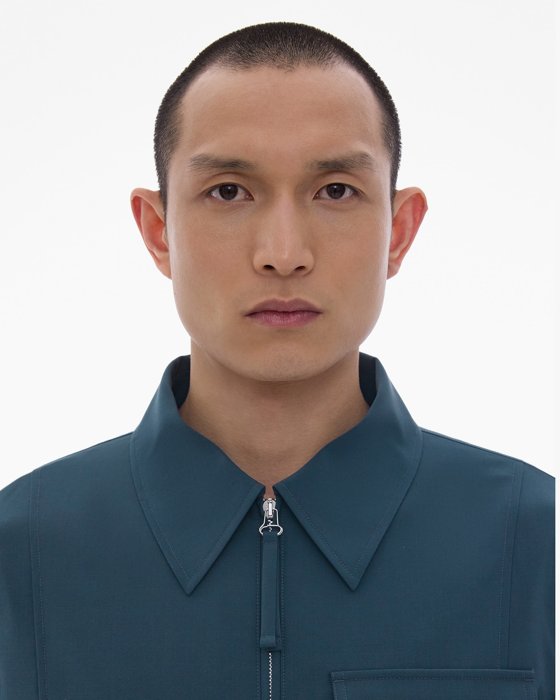 STRETCH WOOL TAILORED ZIP-UP JACKET - 7