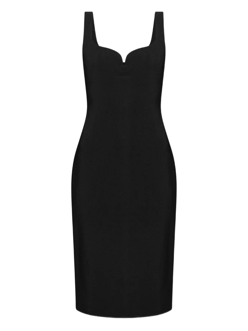 sweetheart-neckline midi dress - 1