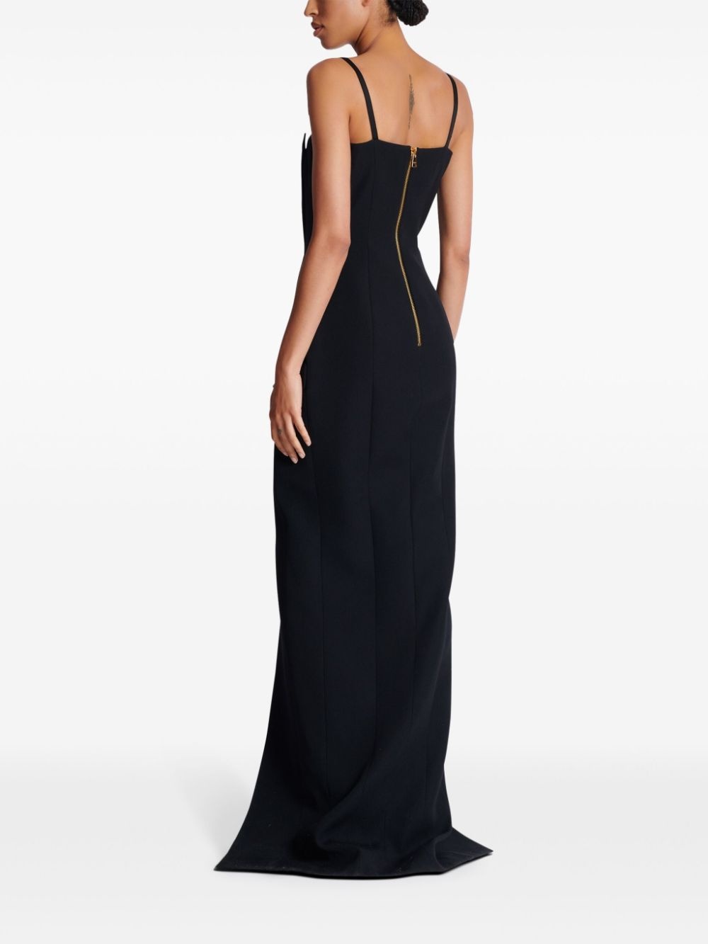logo-patch maxi dress - 4