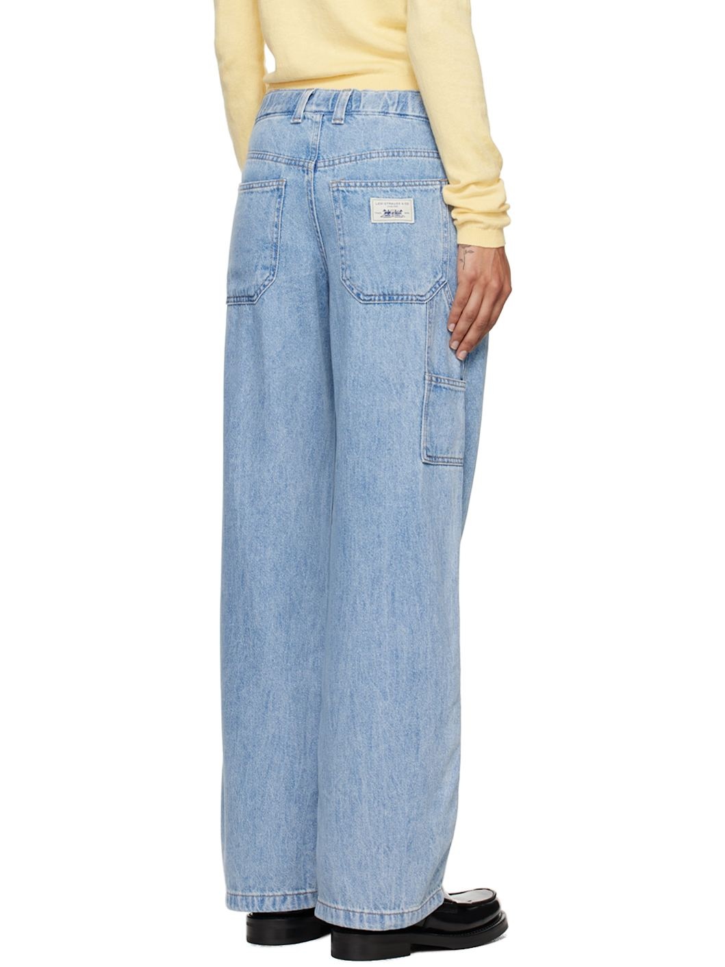 Blue Baggy Carpenter Featherweight Jeans - 3