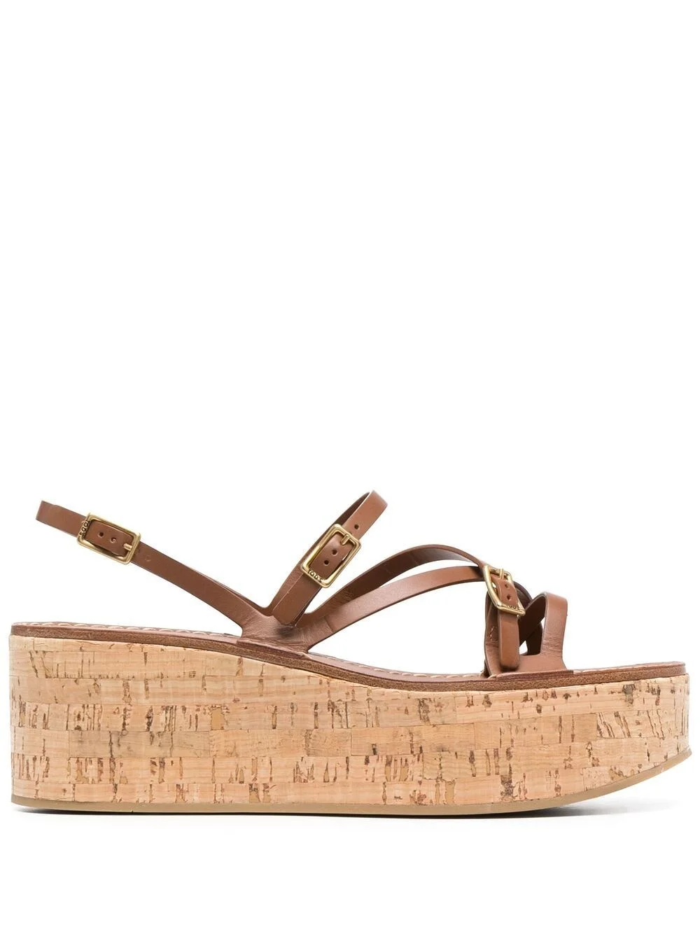 strap-detail platform sandals - 1