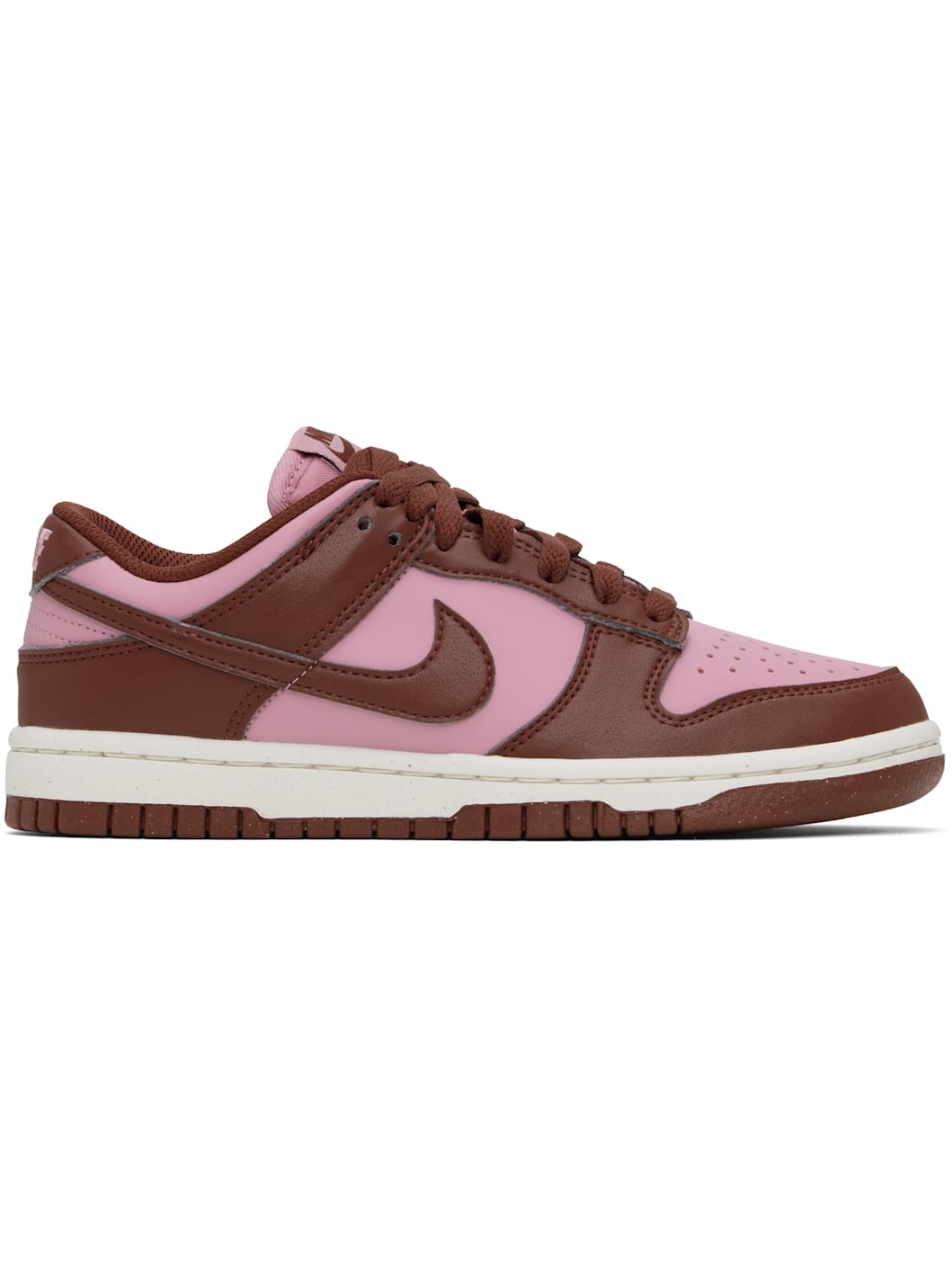 Pink & Brown Dunk Low Next Nature Sneakers - 1
