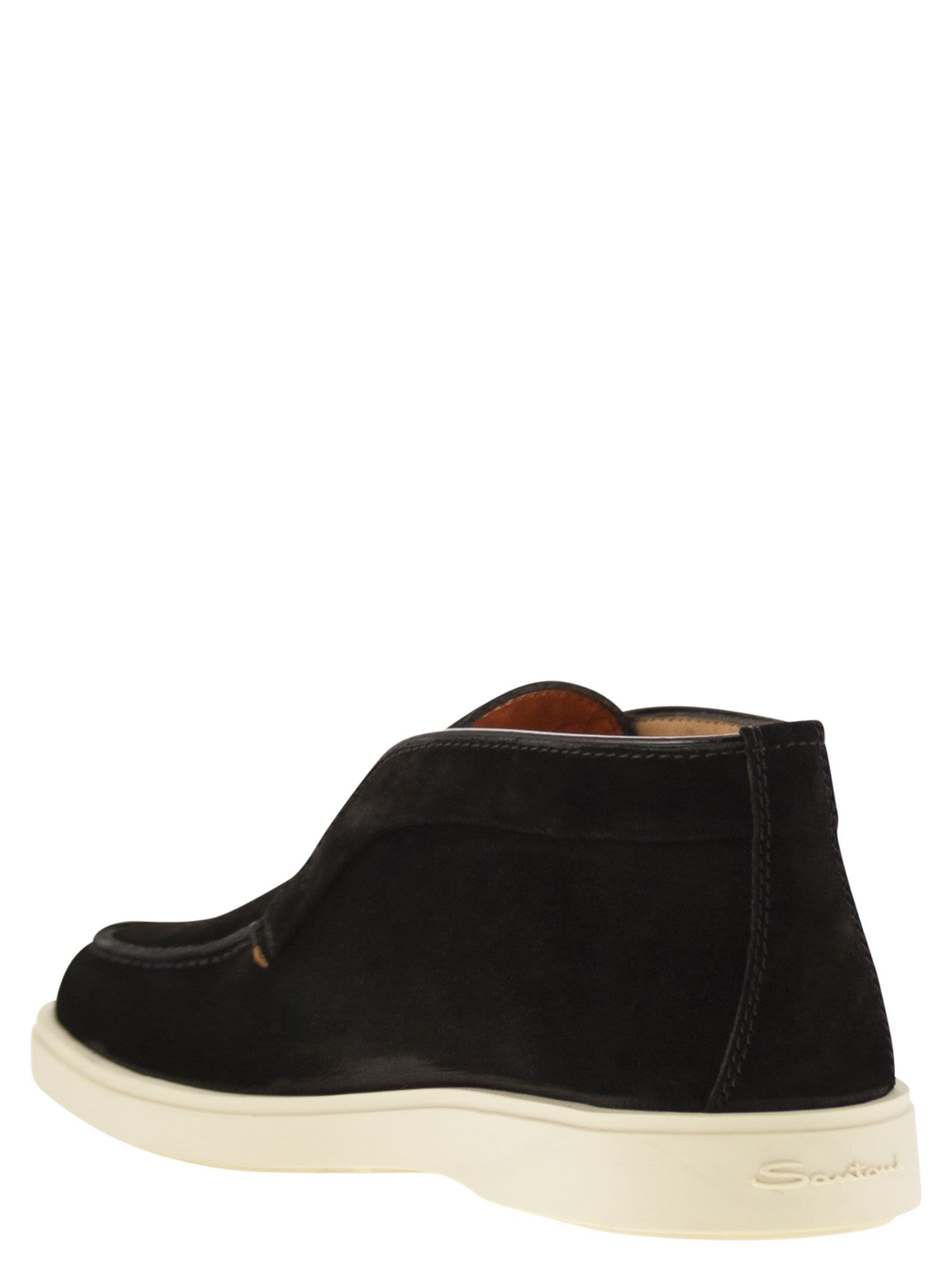 Santoni Men Suede Desert Boot - 3