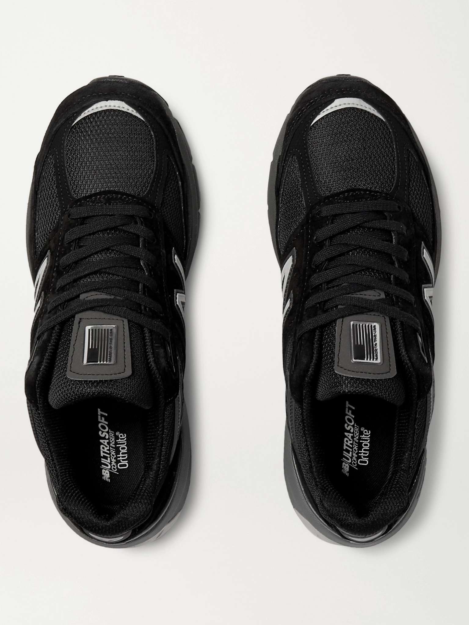 M990v5 Suede and Mesh Sneakers - 8