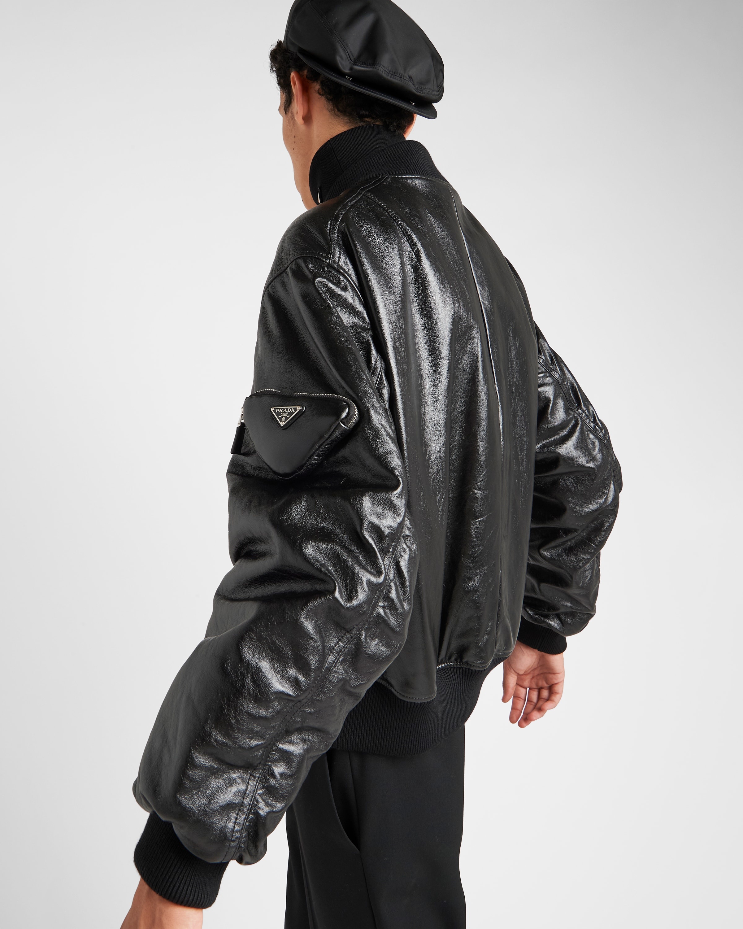 Nappa leather bomber jacket - 3