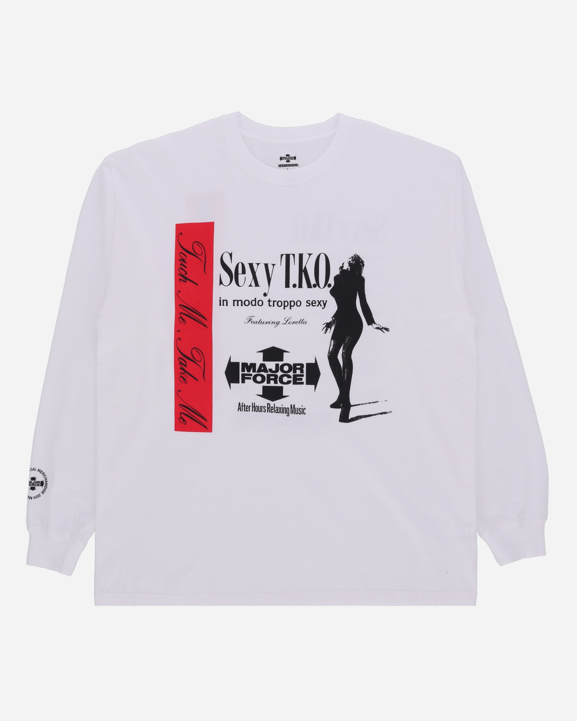 NEIGHBORHOOD Major Force Longsleeve T-Shirt White | REVERSIBLE