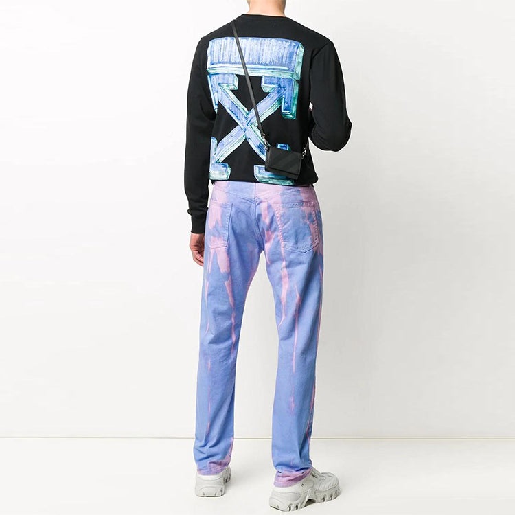 Off-White Fw20 Marker Arrows Print Long Sleeve T-shirt OMAB001E20JER0031045 - 5