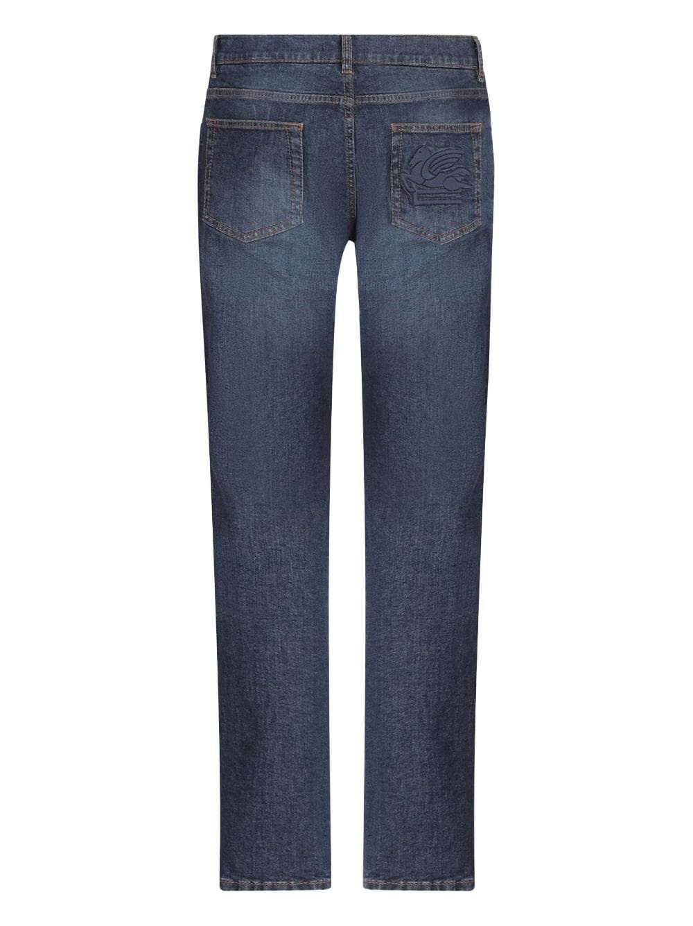 Pegaso-motif slim-fit jeans - 5