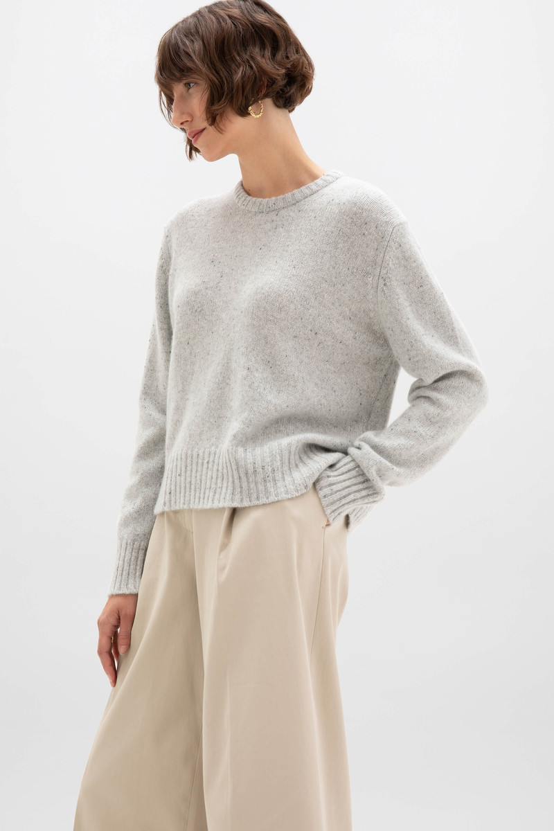 Cropped Donegal Cashmere Jumper 1