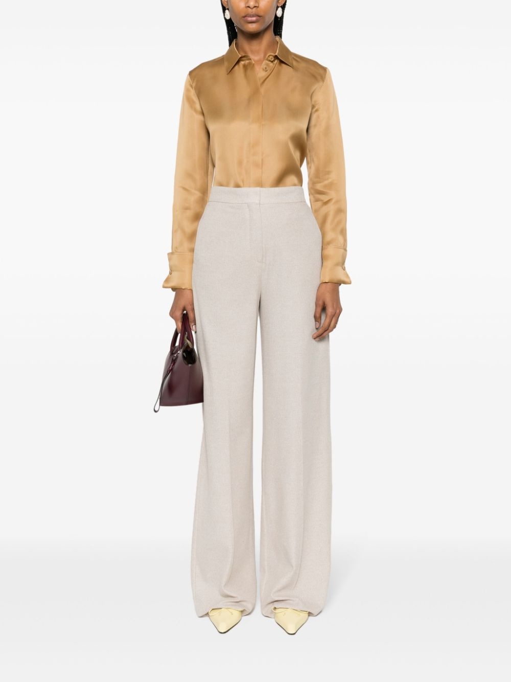 Giallo wide-leg trousers - 2