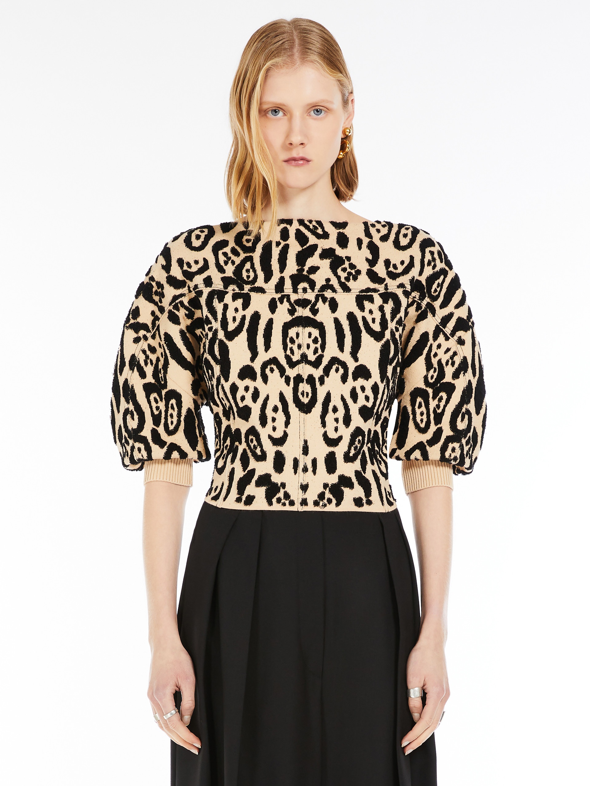 GHIERA Animal-print jacquard jumper - 3