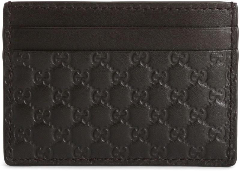 GUCCI Gucci Card Case Microguccissima Black outlook