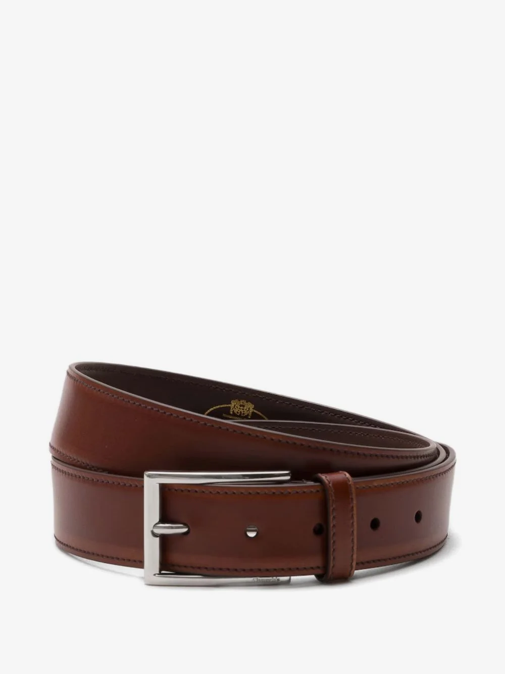 leather buckle-fastening belt - 1