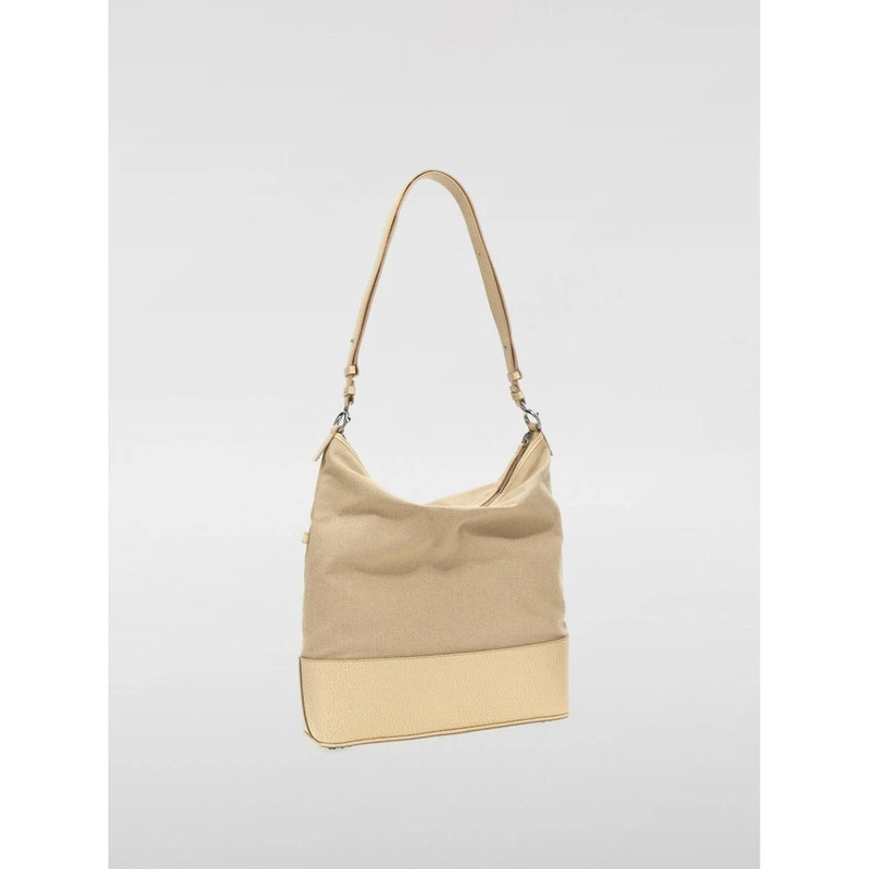 Maison Margiela BEIGE CANVAS LEATHER SHOULDER BAG outlook