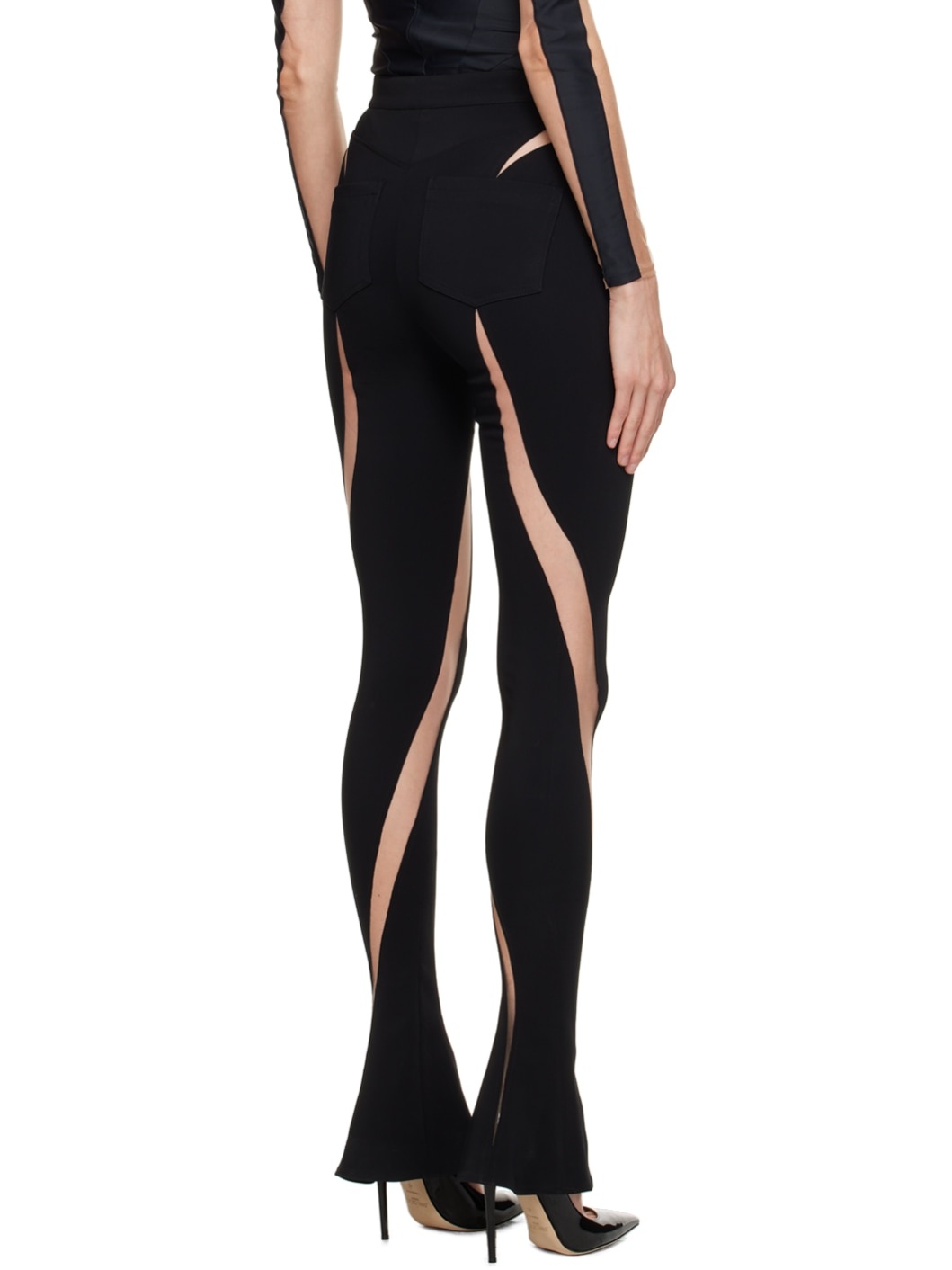 Black Spiral Trousers - 3
