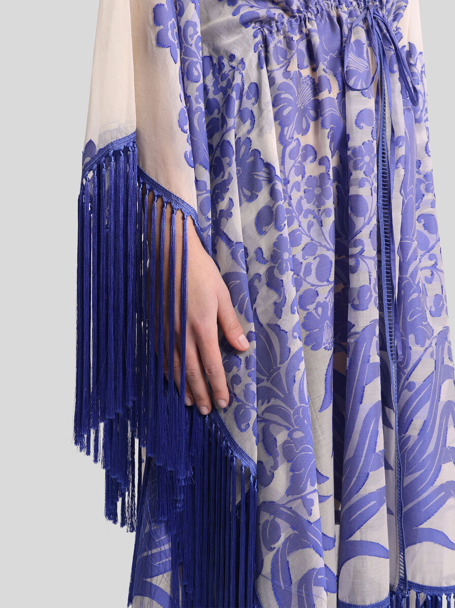 JACQUARD KAFTAN WITH FRINGING - 2