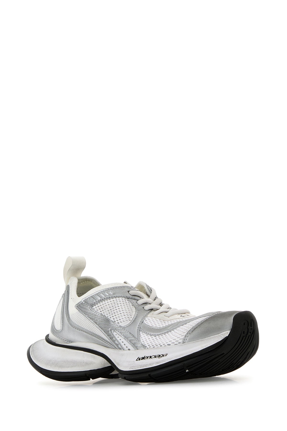Two-tone mesh and fabric Circuit sneakers - 2