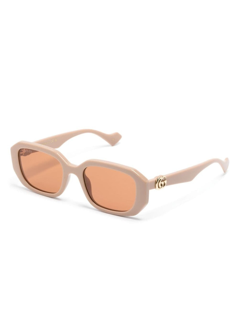 GUCCI Double-G geometric-frame sunglasses outlook