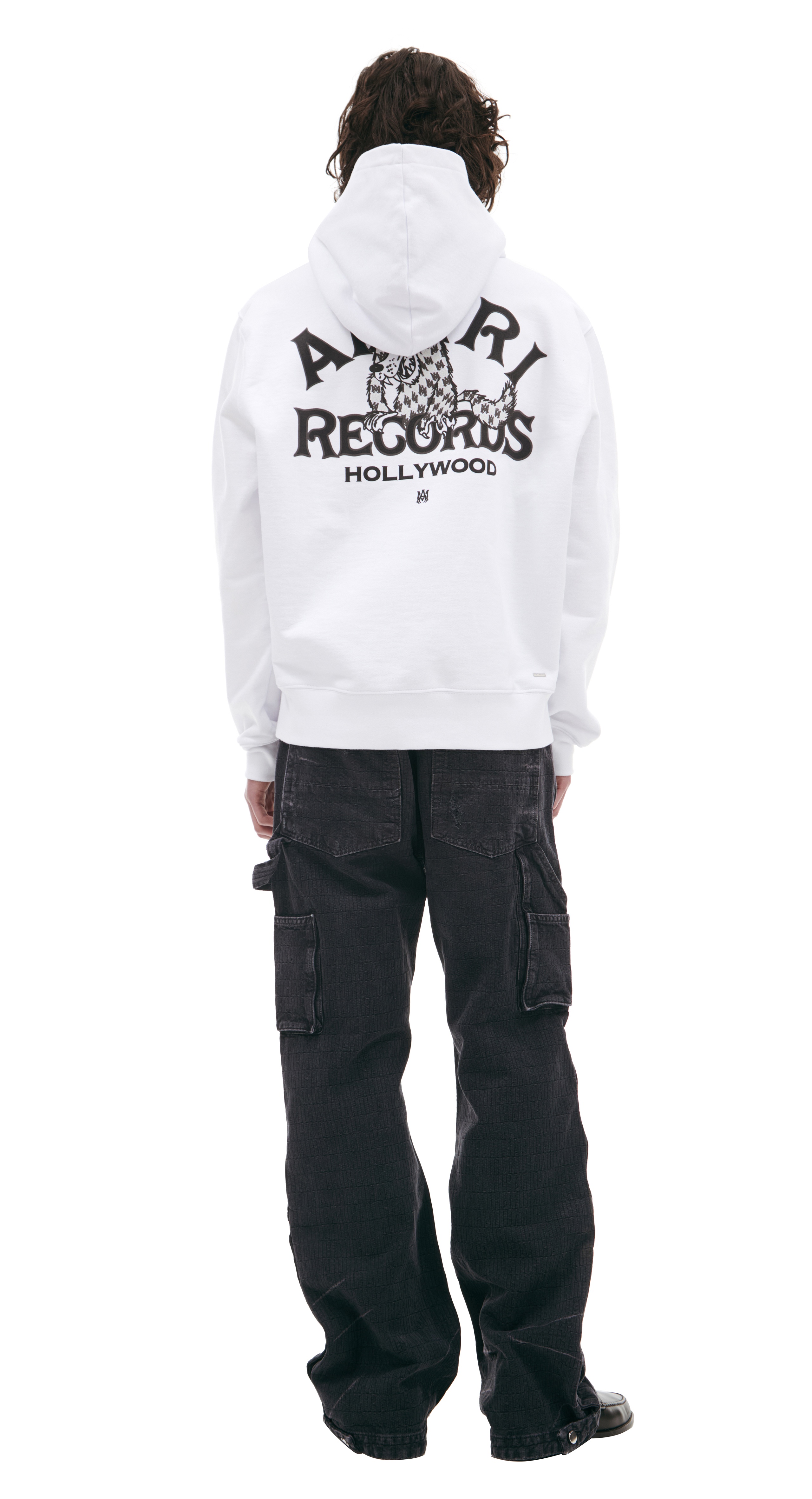 WHITE LOGO HOODIE - 3