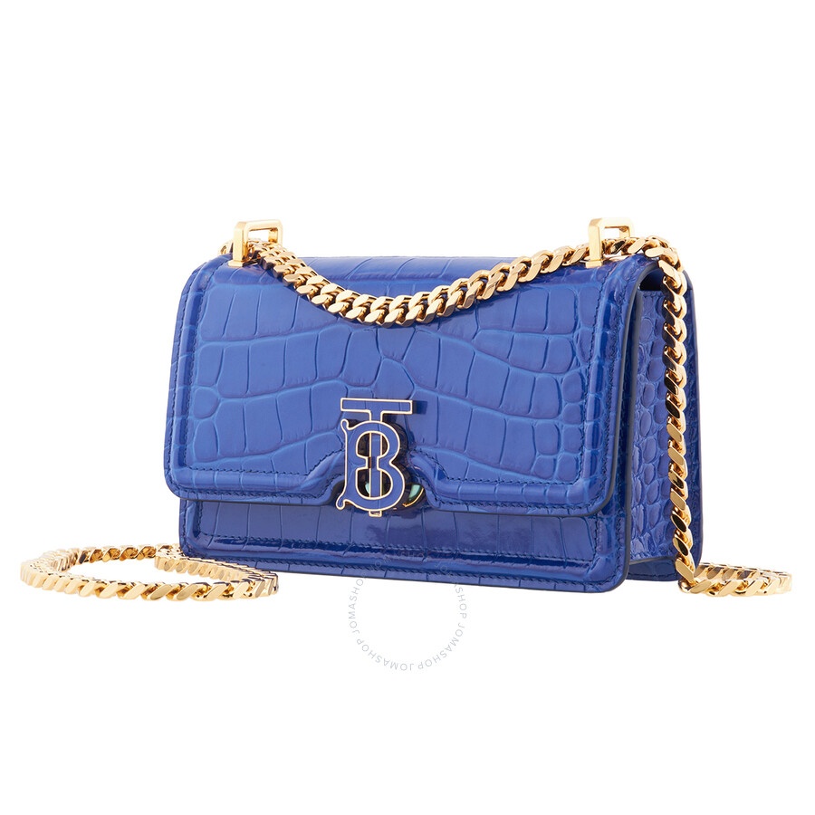 Burberry Knight Crocodile-Effect Leather Mini TB Bag - 3