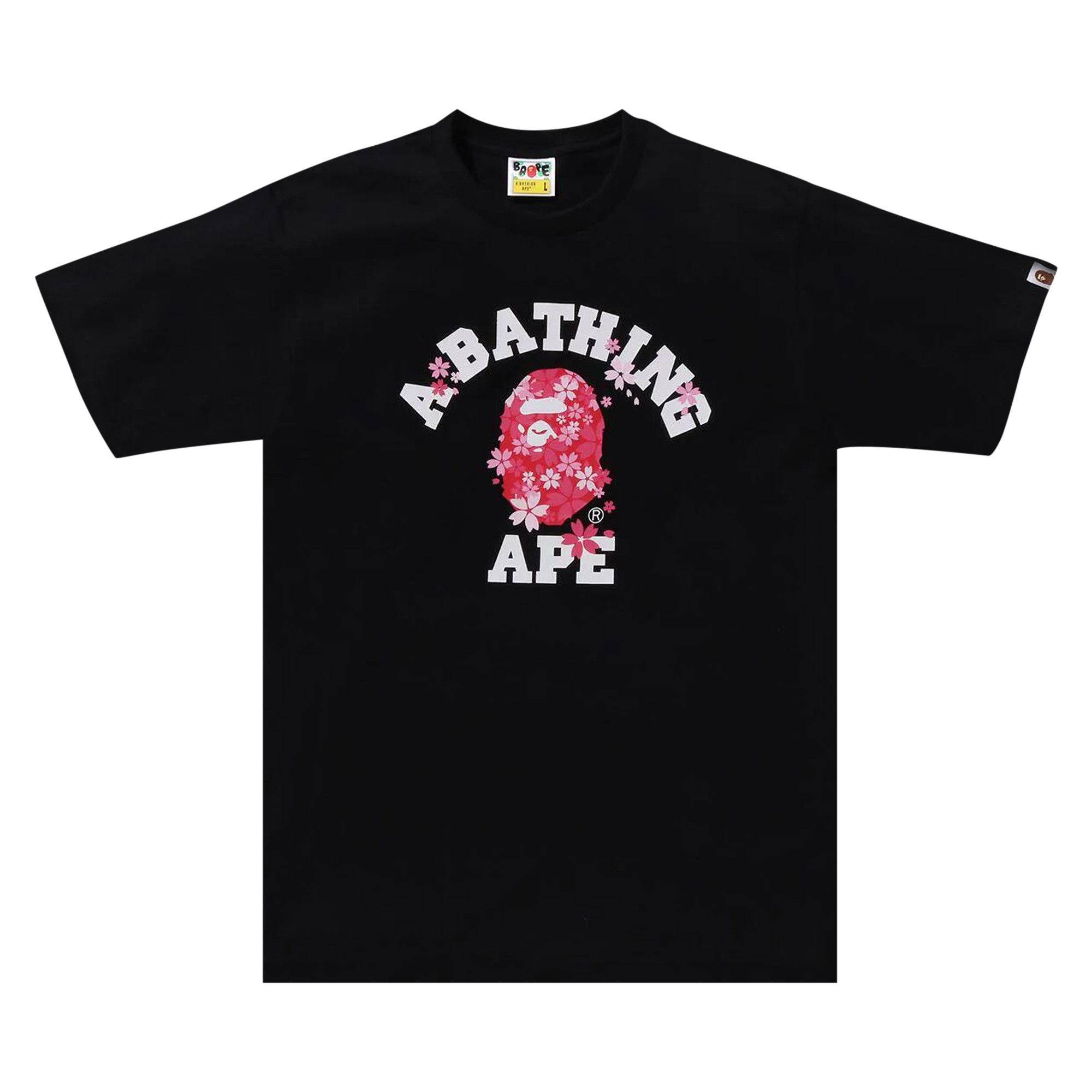 BAPE Sakura College Tee 'Black' - 1