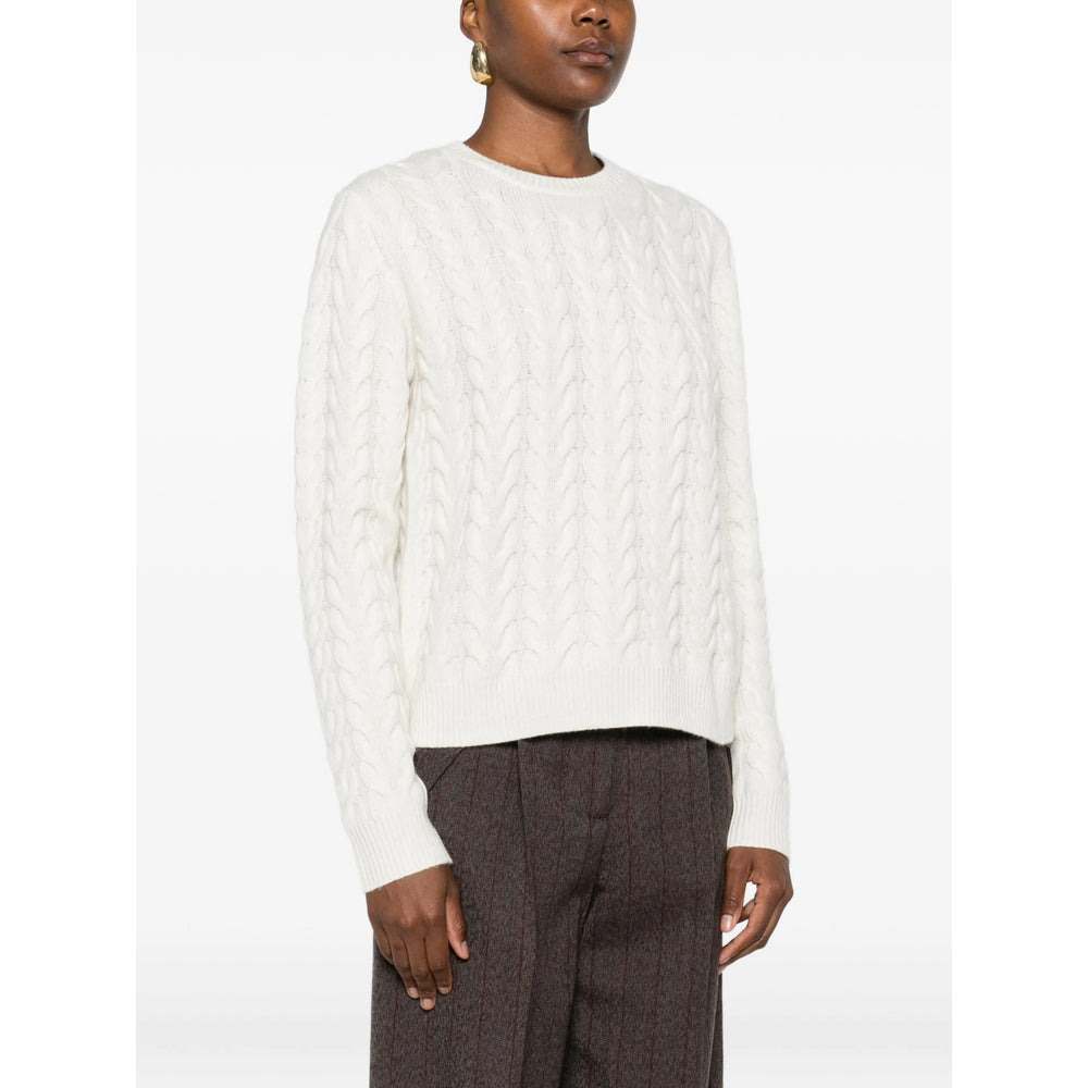 Max Mara White Knitwear - Jumpers Women - 2