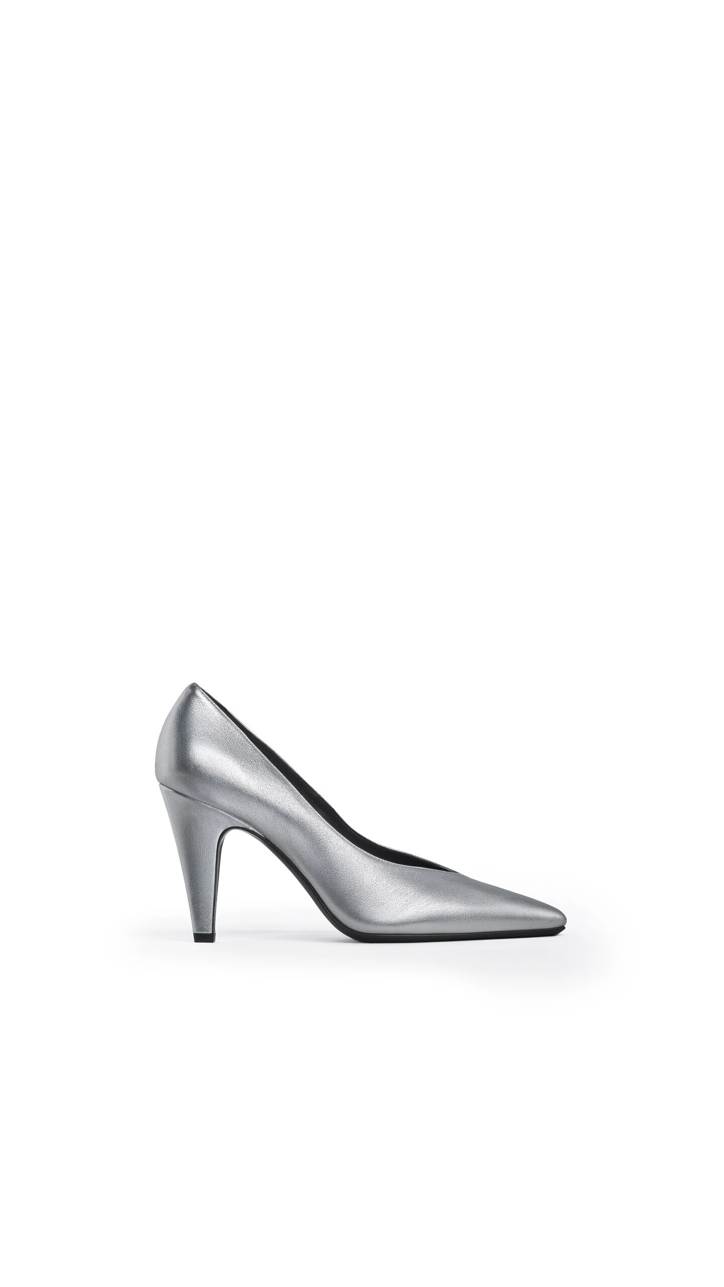 CONE PUMPS IN LAMINATED LEATHER - 1