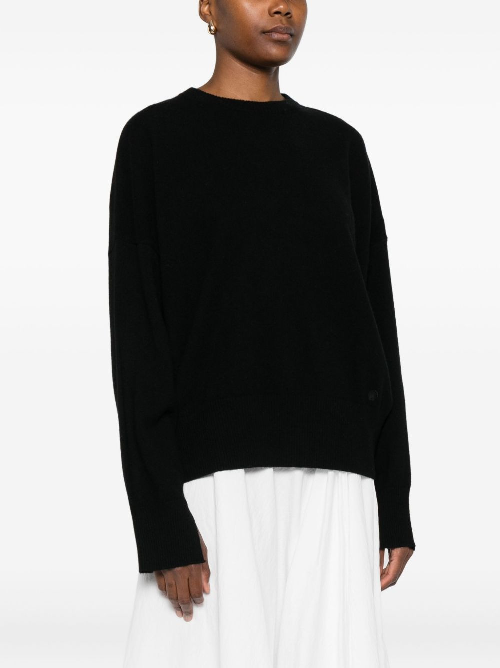 round-neck knitted sweater - 3