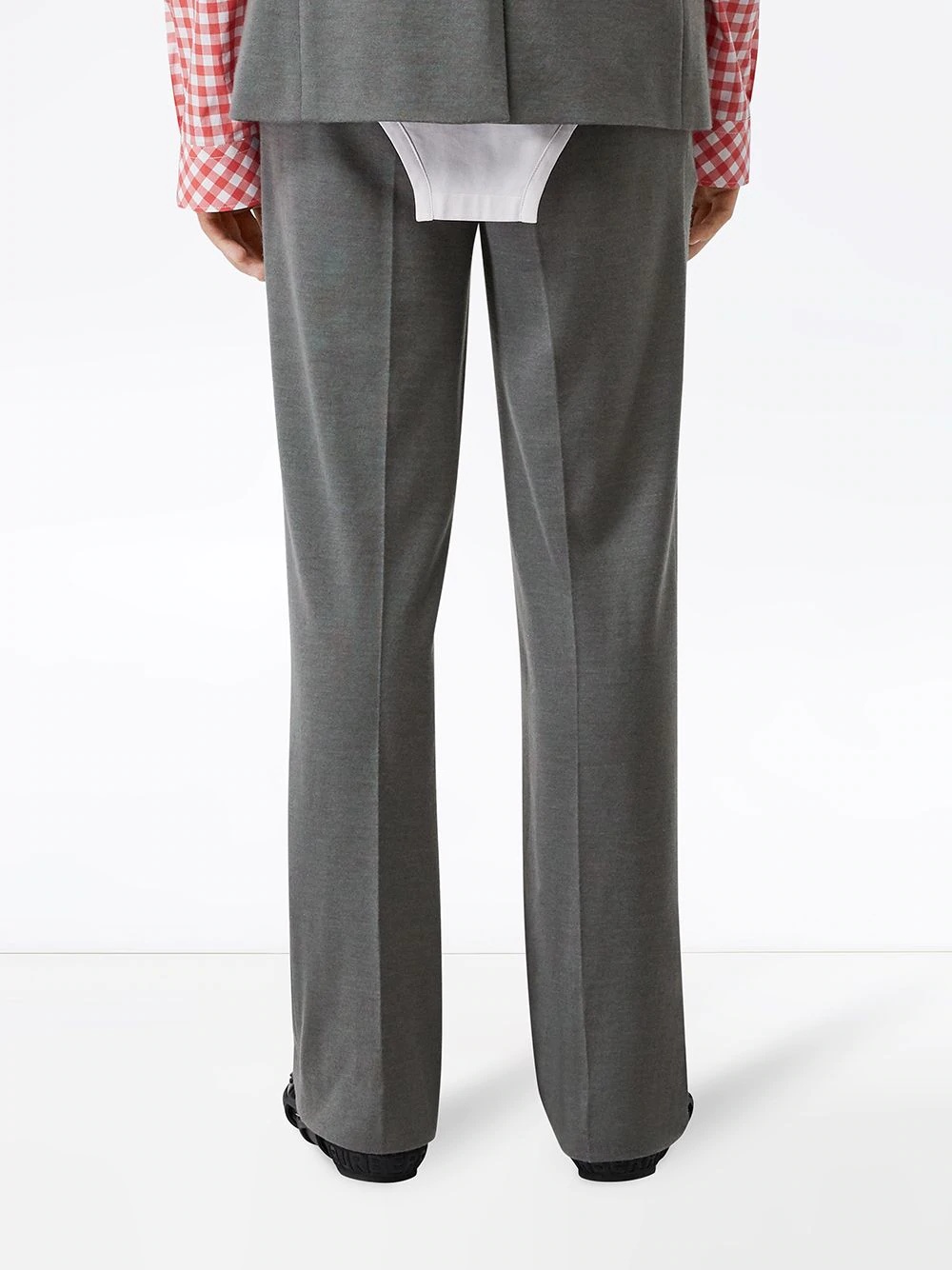 wide-leg tailored trousers - 4