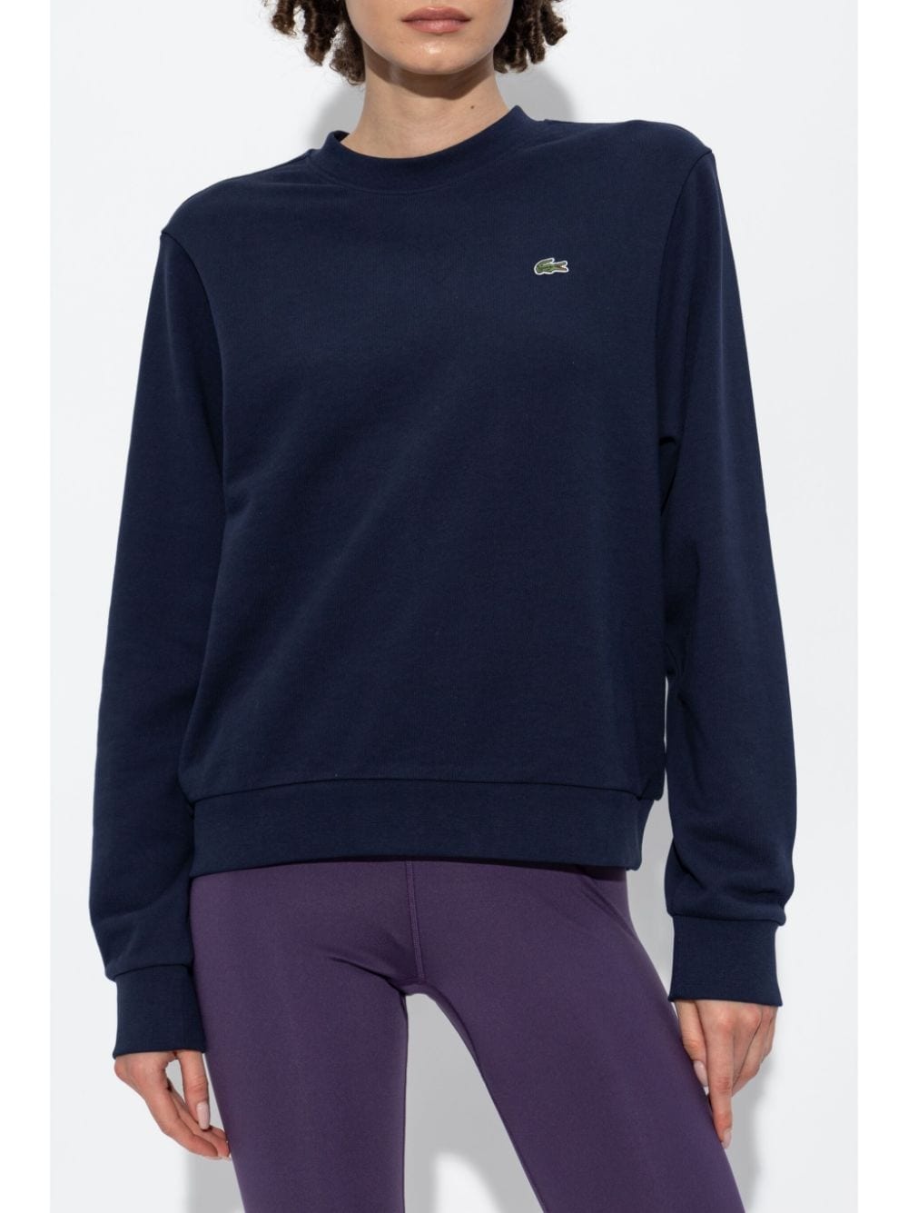 relaxed-fit fleece crew-neck sweatshirt - 3