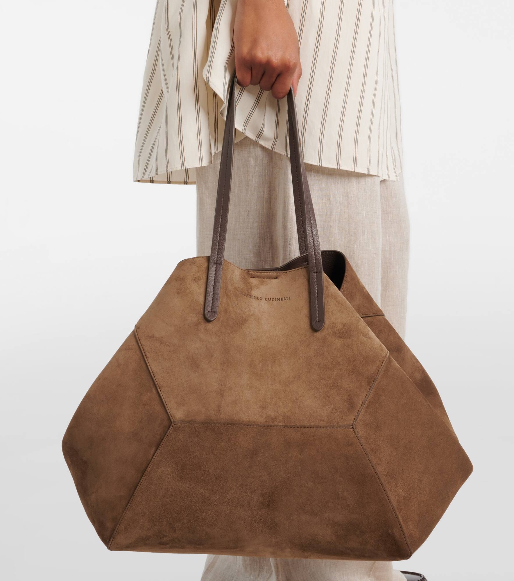 BC Duo Large suede tote bag - 7