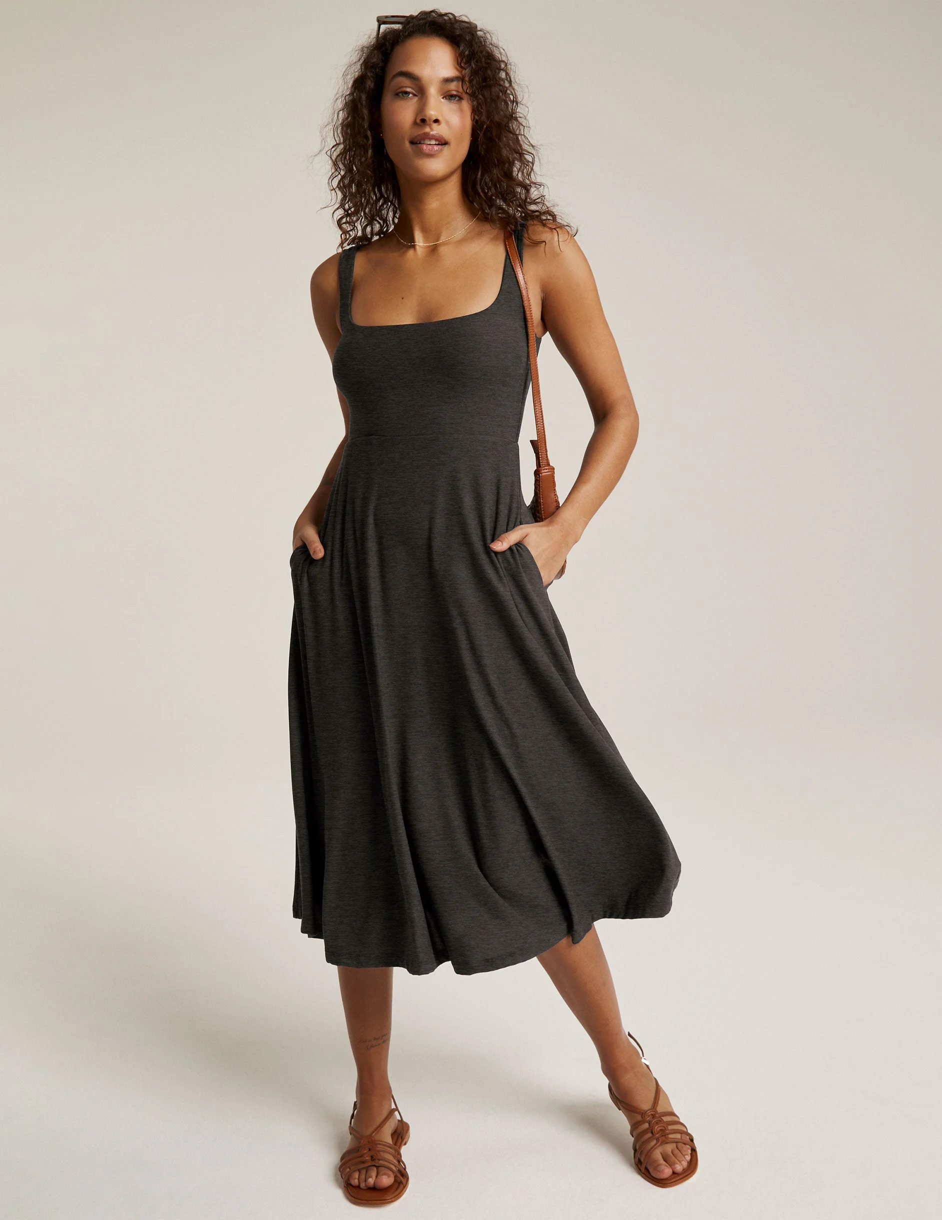 Featherweight At The Ready Square Neck Dress - 1