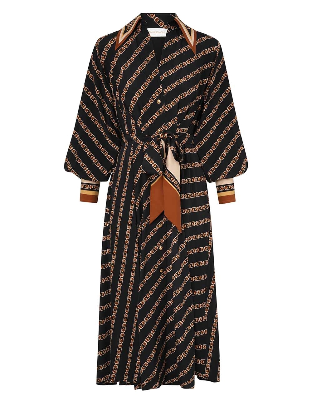 【Zimmermann】ハリデイ タック ミディ シャツ ドレス Zimmermann TUCK MIDI SHIRT DRESS | REVERSIBLE