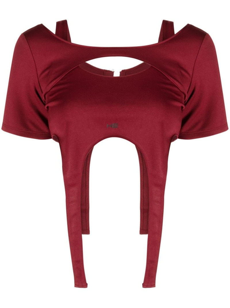 cropped asymmetric T-shirt 1