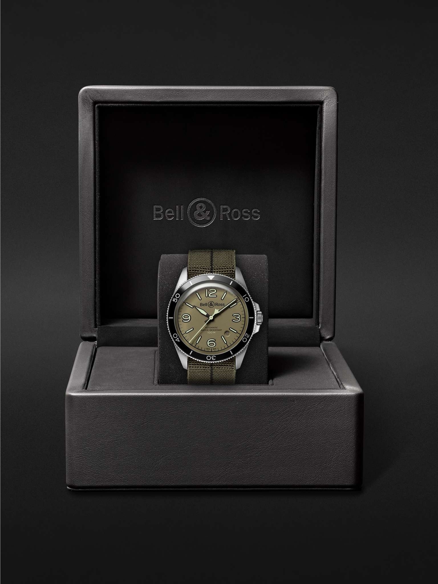 BR V2-92 Military Green Automatic 41mm Stainless Steel and Canvas Watch, Ref. No. BRV292-MKA-ST/SF - 9