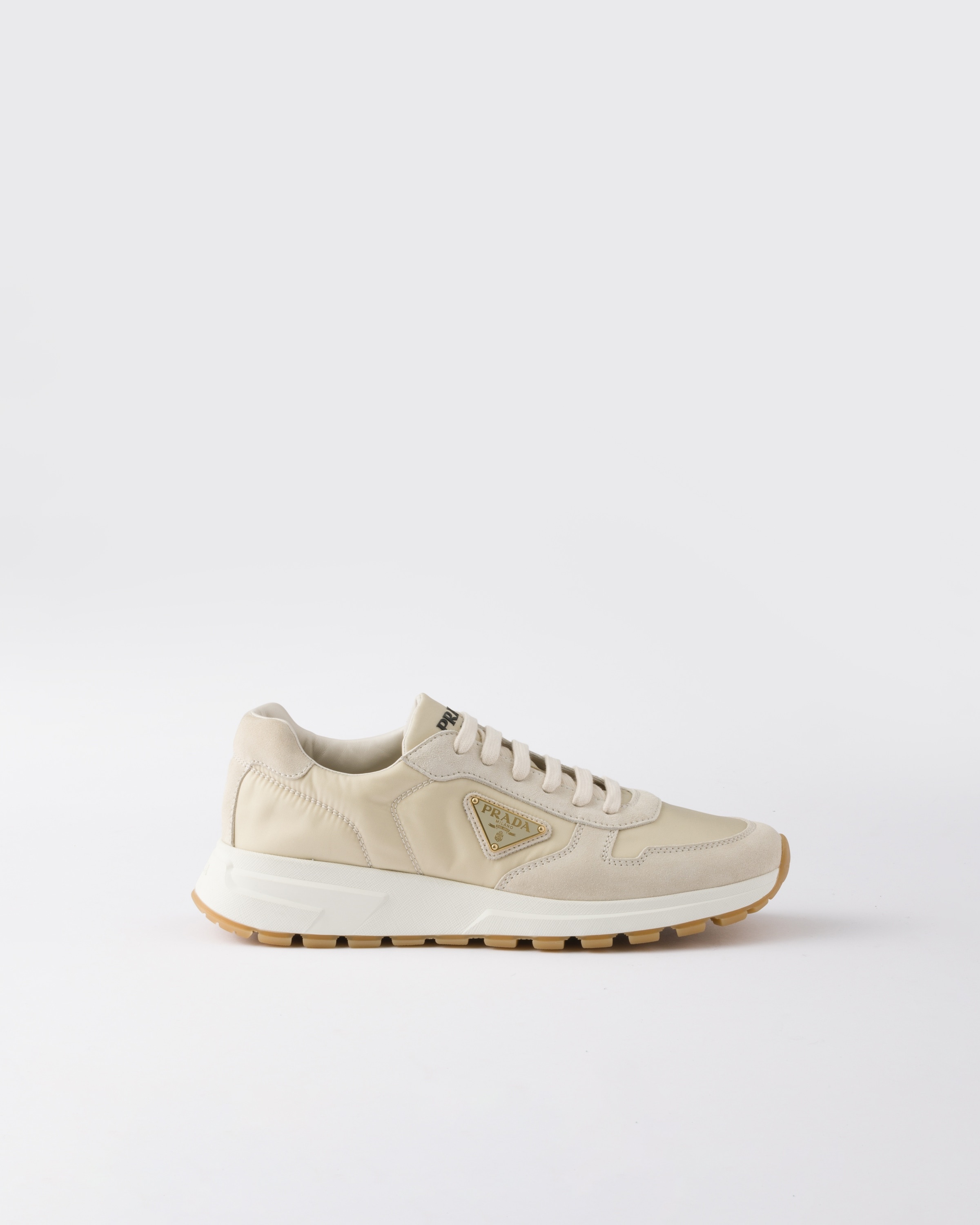 Prada Prax 01 Re-Nylon and suede sneakers | REVERSIBLE